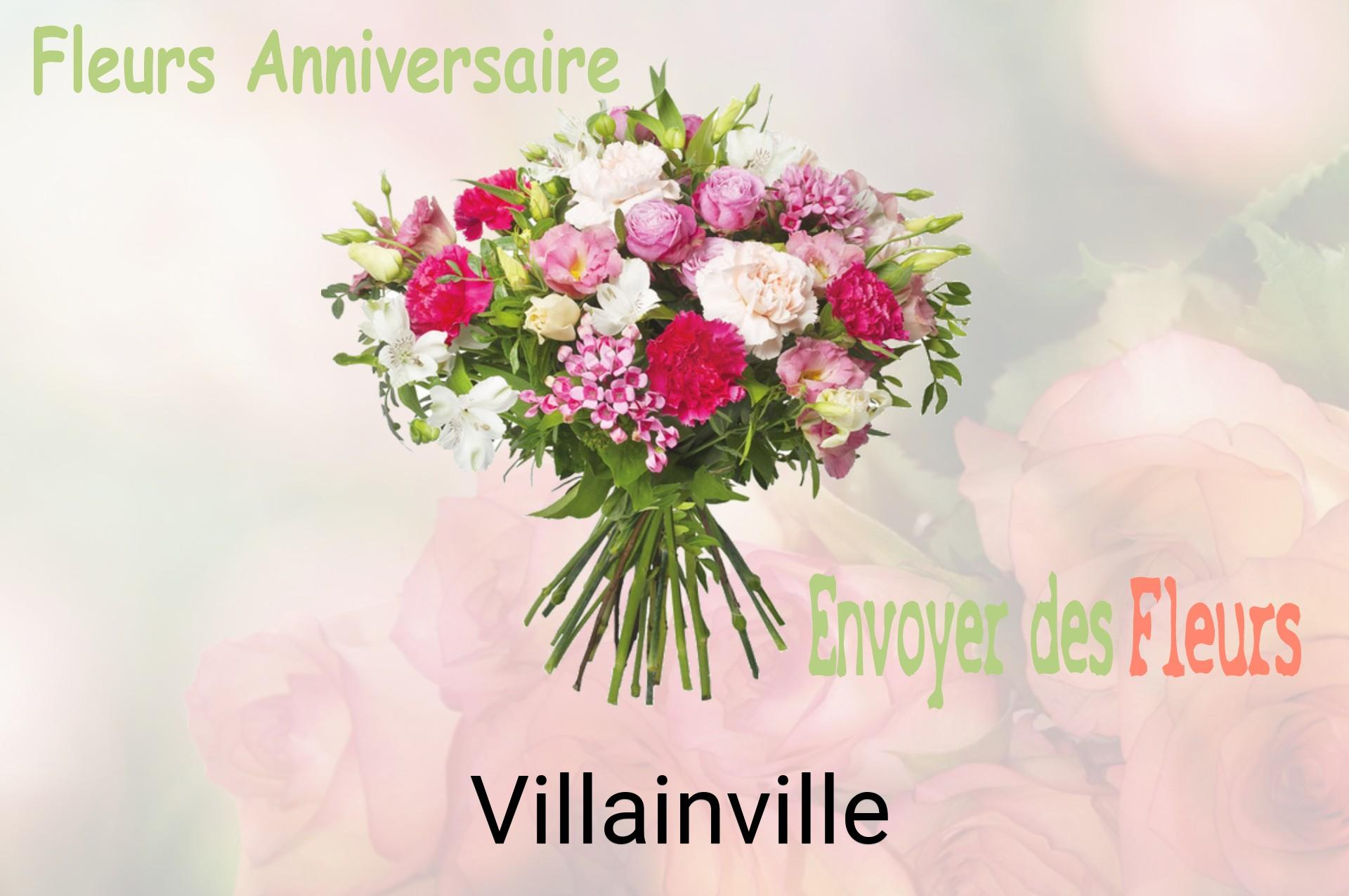 Bouquet de fleurs d’anniversaire livré à Villainville