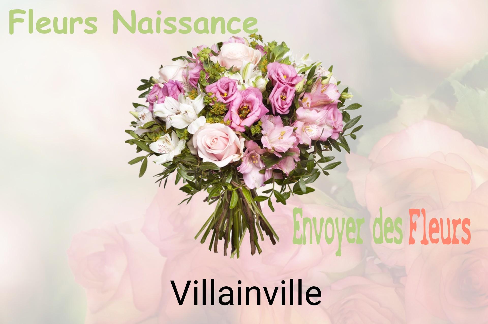 Bouquet de fleurs de naissance livré à Villainville